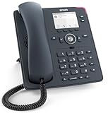 Snom D140 Desk VoIP-Festnetztelefon, Schiefergraues Gehäuse, 2...