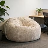 DowPie Großer Sitzsack, Sitzsack-Liegestuhl mit Memory-Schaum-Füllung,...