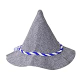TE-Trend Seppelhut Filzhut Trachtenhut - Blau-Weiße Kordel, Ideal für...