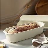 Navaris Brottopf - Toastbrot Backform - Brottopf zum Backen - Tontopf Brot...