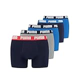 PUMA Herren Puma Basic Men's (5 Pack) Boxer Slip, Mehrfarbig (Blue/Grey...