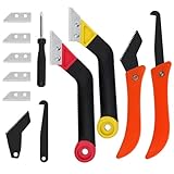 QMLING 4 Stück Fugenkratzer Fliesen, Abgewinkelter Fugenentferner Werkzeug...