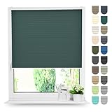 Tom'Shop Plissee Klemmfix ohne Bohren Sonnenschutz Plisseerollo Jalousie...