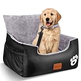 Hunde Autositz, 55x30x30cm, 1 Ansteckbare, Verstellbare Sicherheitsleinen,...