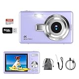 Digitalkamera, Autofokus UHD 4K, 50 MP, für Fotografie, mit 32 GB...
