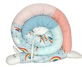 Bettschlange/Bettschnecke XXL (Motiv Regenbogen (2)) Länge 250cm...