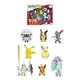 Pokémon Bandai 8 Figuren Battle – Pikachu, Evoli (Eevee), Mouaf...