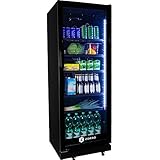 ZORRO Getränkekühlschrank ZKB 360 schwarz Flaschenkühlschrank...