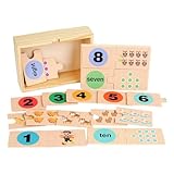 Holzpuzzle für das Kind 1-3, Zählen von Spielzeug für das Kind 1-3,...