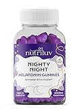 Nighty Night, Zuckerfreie Melatonin Gummies, 0,5mg Melatonin, 4...