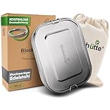 Blockhütte Premium Edelstahl Brotdose I 1400ml I Inkl Austauschdichtung...