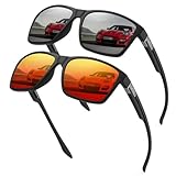 Rayruling 2 Paar Sonnenbrille Herren Polarisierte Damen, Sport Sunglasses...