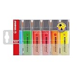 Textmarker - STABILO BOSS ORIGINAL - 6er Pack - mit 6 verschiedenen Farben