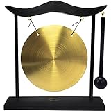 Feng Shui Messing-Gong Desktop Zen Art for Fortune + Gratis Red String...