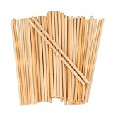 Ideen mit Herz Holzstäbe | 50 Stück | rund | 13,8 cm lang | Ø 4 mm |...