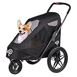 Petique Breeze Große Hundebuggy Hundewagen wandelbar Fahrradanhänger für...