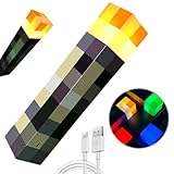 Lampe Fackel Wandlampe, 4 Farben Wall Fackel Nachtlicht 28cm 3D Craft...