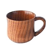 Feriany 2 Stück Holzbecher mit Griff, saurer Jujube, Teetasse aus Holz,...