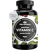 Natürliches Vitamin C - Aus der Acerola Superfrucht - 180 vegane Kapseln...