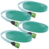 Royal Gardineer Gartenregner Schlauch: 4er-Set Schlauch-Regner zur...
