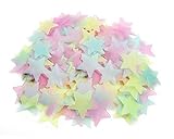 200 Stück Leuchtsterne - Selbstklebende Fluoreszierende Sterne Aufkleber...