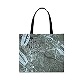 Lupinz Damen-Handtasche, Leinen, mit Blumenmuster, Arbeitstasche, multi,...