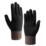 Homealexa Winterhandschuhe Touchscreen Handschuhe Strick Fingerhandschuhe...