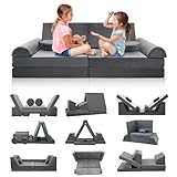 Meulbaty Spielsofa für Kinder,Kindersofa aus 10 Schaumstoff Bausteine,...