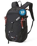 Terra Peak Wanderrucksack 20L Damen Herren Flex 20 Erwachsene schwarz klein...