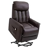 HOMCOM Fernsehsessel mit Aufstehhilfe Elektrisch Relaxsessel mit...