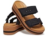 Crocs Damen Brooklyn Woven Buckle Sandal, Schwarz, 38/39 EU