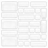 Vtopmart 25 Stücke Schubladen Organizer mit 4 Größen, Make up...