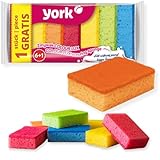 York Prestige Spülschwamm 7er Set Topfreiniger Geschirrschwamm...