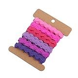 Rick Rack Trim Zickzack-Randband, 5 mm Polyester-Wellenbiege-Fransenband,...