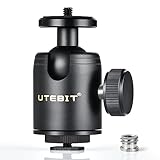 UTEBIT Mini Kugelkopf Stativkopf 30mm Ballhead Diameter Max Load 15Kg 360...