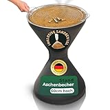 Novaliv Standaschenbecher für draußen 60cm hoch 40cm Ø inklusive 1x...