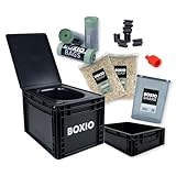 BOXIO - Toilet Max+: Campingtoilette Komplettset, Mobile...