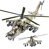 Tarcury MI-24 Angriffshubschrauber-Bausatz - 893 PCS 1:30 Maßstab Militär...