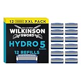 Wilkinson Sword - Hydro 5 Rasierer für Männer, 12 Ersatzklingen,...