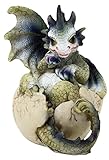 MystiCalls Babydrache im Ei grün - Drachenei, Drache, Baby, Fantasy,...