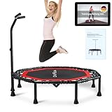 DH FitLife Fitness Trampolin klappbar Leise Gummiseilfederung ohne...