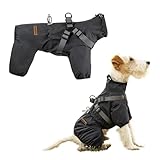 PAWBOSE Regenmantel Hund mit Geschirr Wasserdicht für Kleine, Mittlere und...