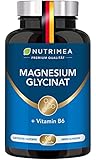 Magnesium Glycinat + Vitamin B6 | Optimale Bioverfügbarkeit | 1,5...