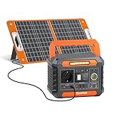 FlashFish 230Wh Tragbare Powerstation mit Solarpanel 60W, Solar Generator...