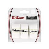 Wilson Unisex Griffband Pro Overgrip, weiß, 3 Stück, WRZ4014WH