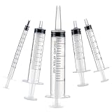 Amabro Kunststoffspritze für Flüssigkeit, 5 Stück (1 ml 3 ml 5 ml 10 ml...