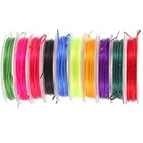 Cabilock 10 Rollen Farbige Elastische Schmuckfäden für DIY Armbänder und...