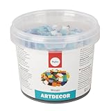 Rayher Hobby Rayher Artdecor Mosaik Mix 1x1cm, ca.1500 Stück, Dose 1kg ,...