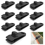 10 Stück Tarp Clip Clamp, 80×26mm Planenclips, Zeltklammern Einstellbar,...