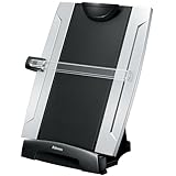 Fellowes Konzepthalter mit Memoboard hält bis zu 150 Blatt schwarz/silber